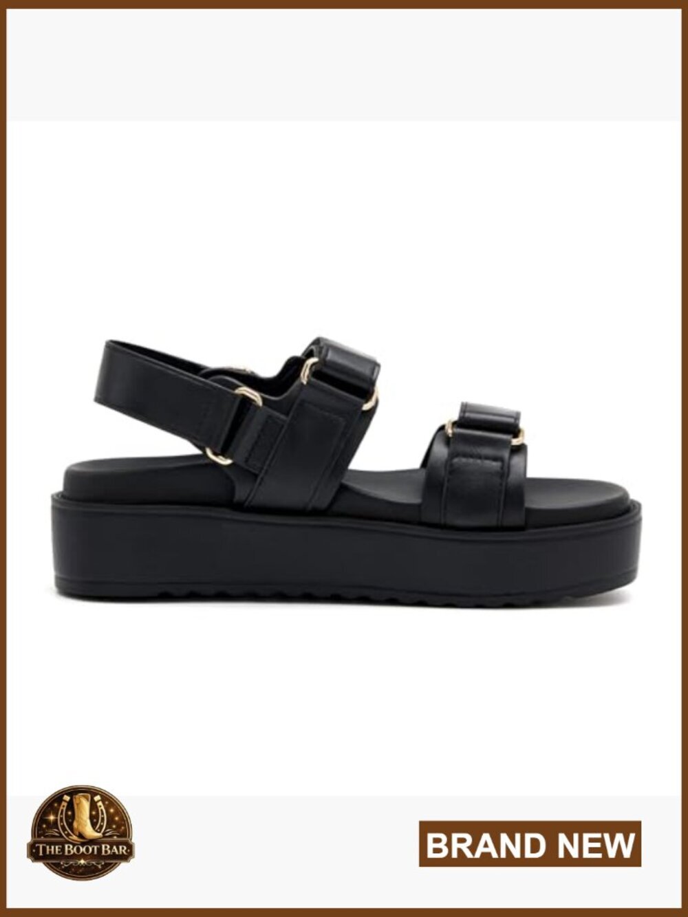 Women's Flat Sandals with Cushioned Footbed Open Toe Slide - Picture 2 of 7